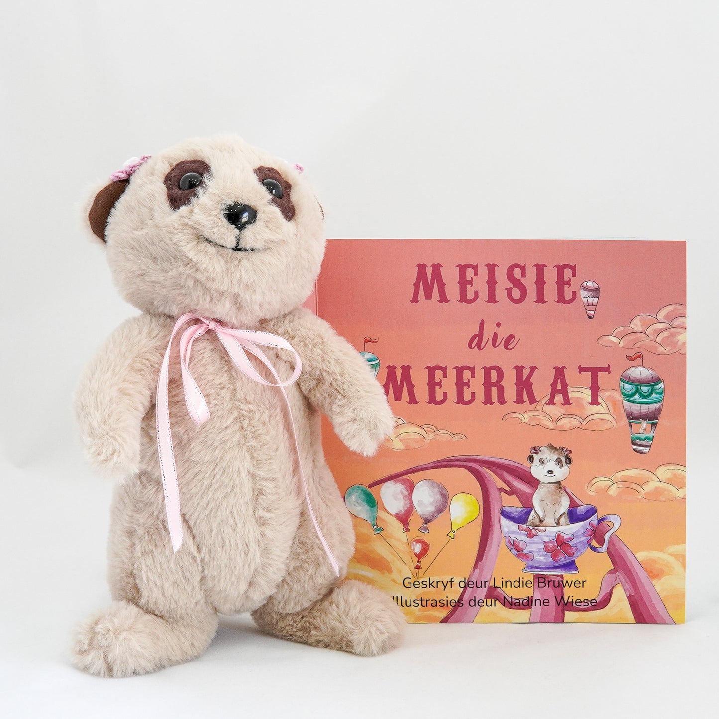 Meisie die Meerkat Storie en Knuffeldiertjie Stel